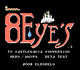 8 Eyes to Castlevania Conversion (beta 0.3)